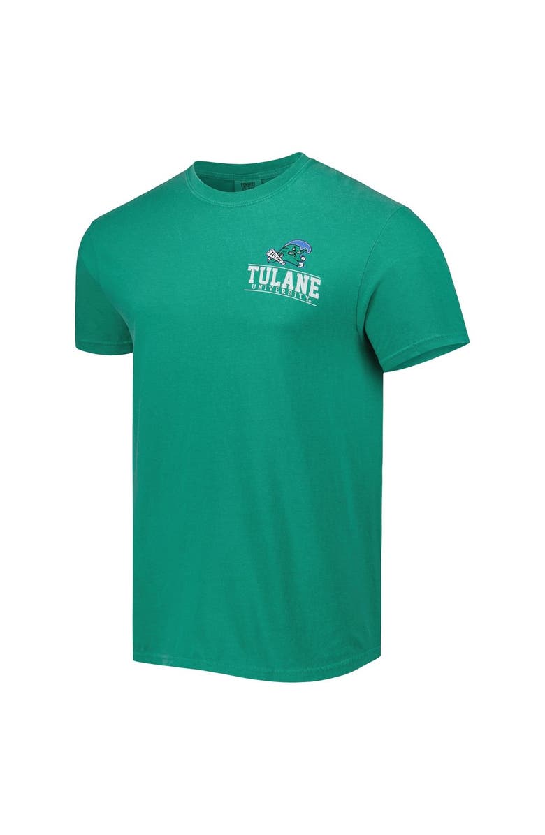 IMAGE ONE Men's Green Tulane Green Wave Logo Campus Icon T-Shirt, Alternate, color, 