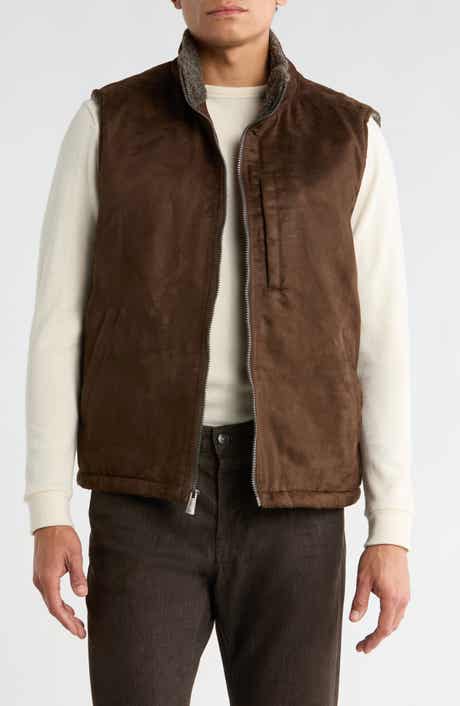 Rainforest Edgewood Fleece Lined Faux Suede Vest