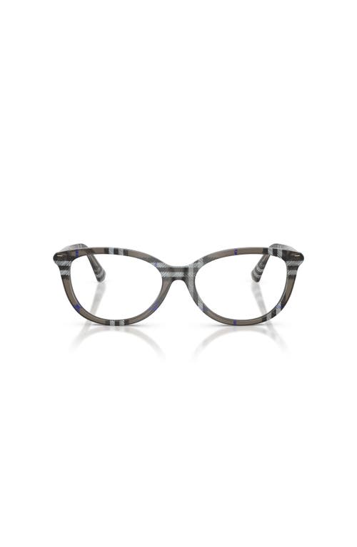 Burberry 52mm Cat Eye Optical Glasses In Gray