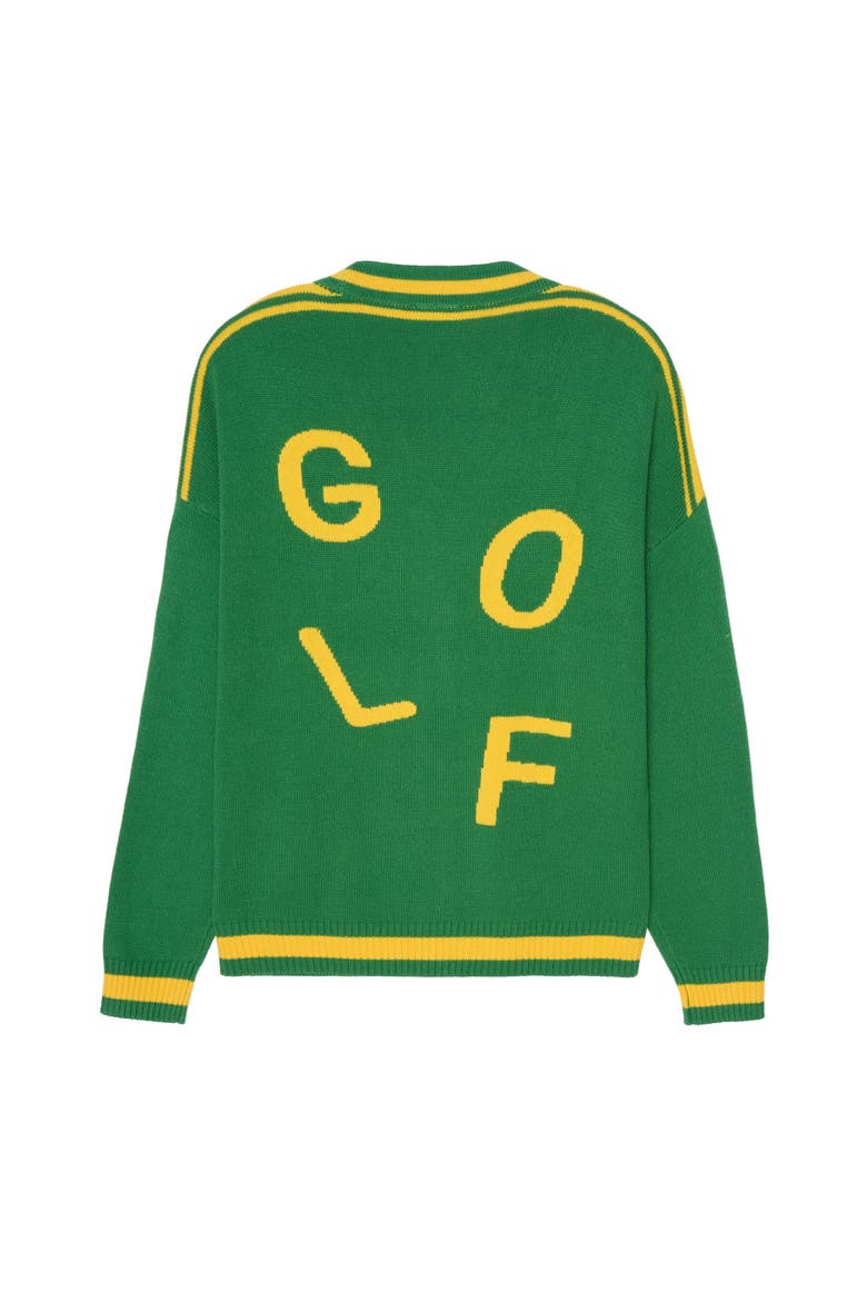 Emily Varsity Cardigan - Golf, Alternate, color, Green