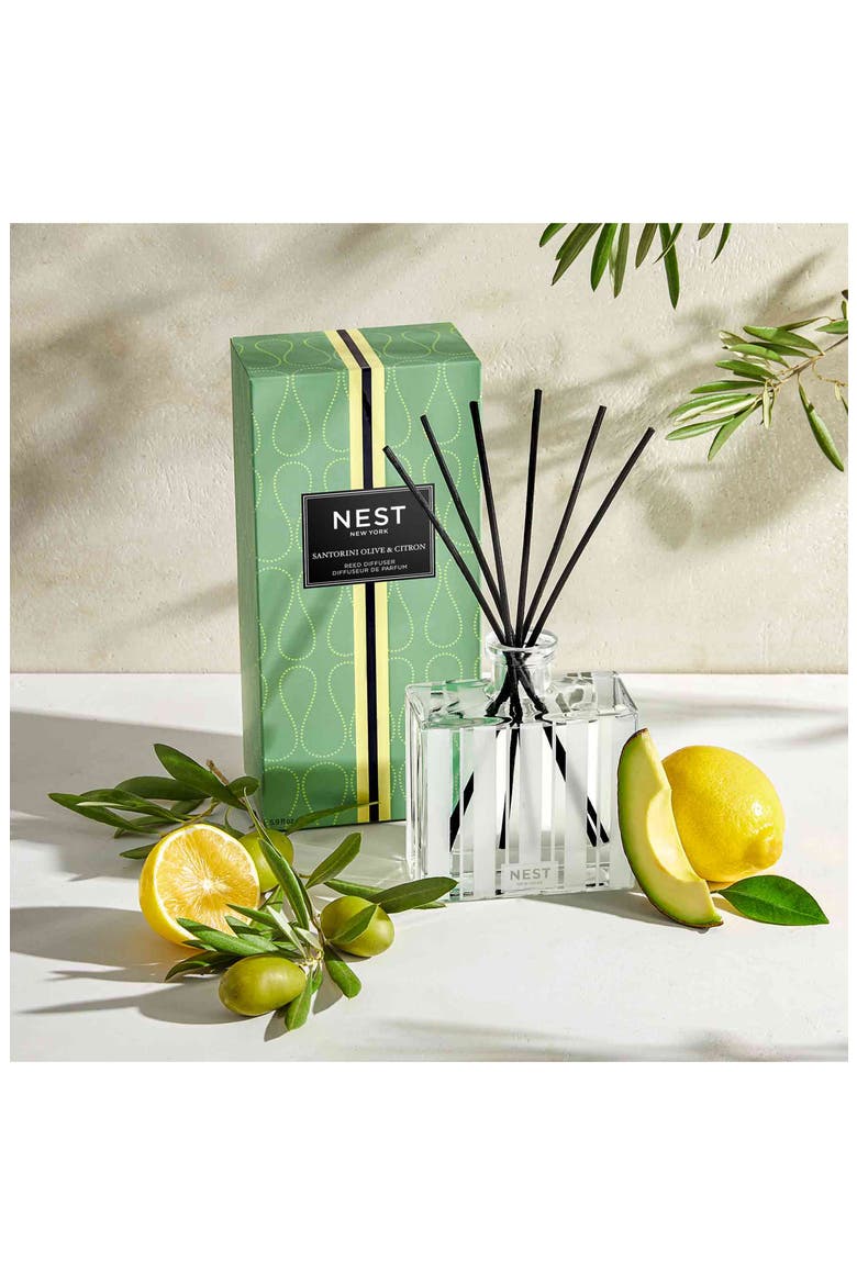 Santorini Olive & Citron Reed Diffuser, Alternate, color, NO COLOR