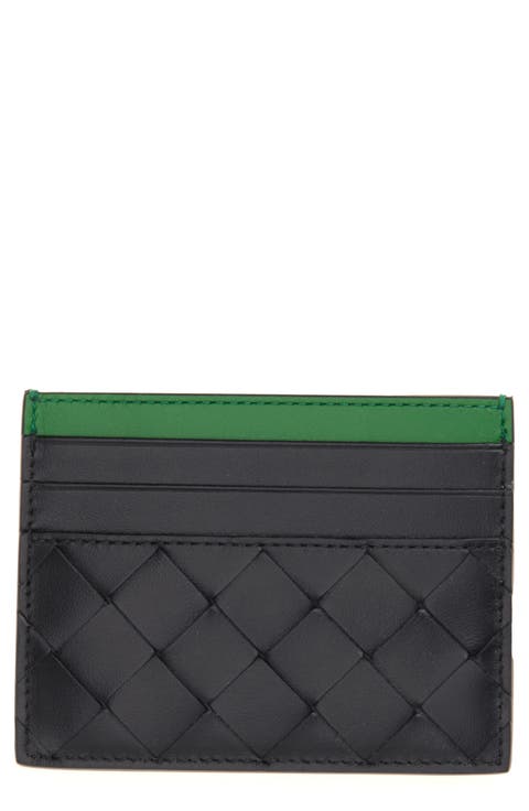 Intrecciato Leather Card Holder