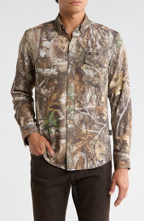 Camo Print Long Sleeve Shirt