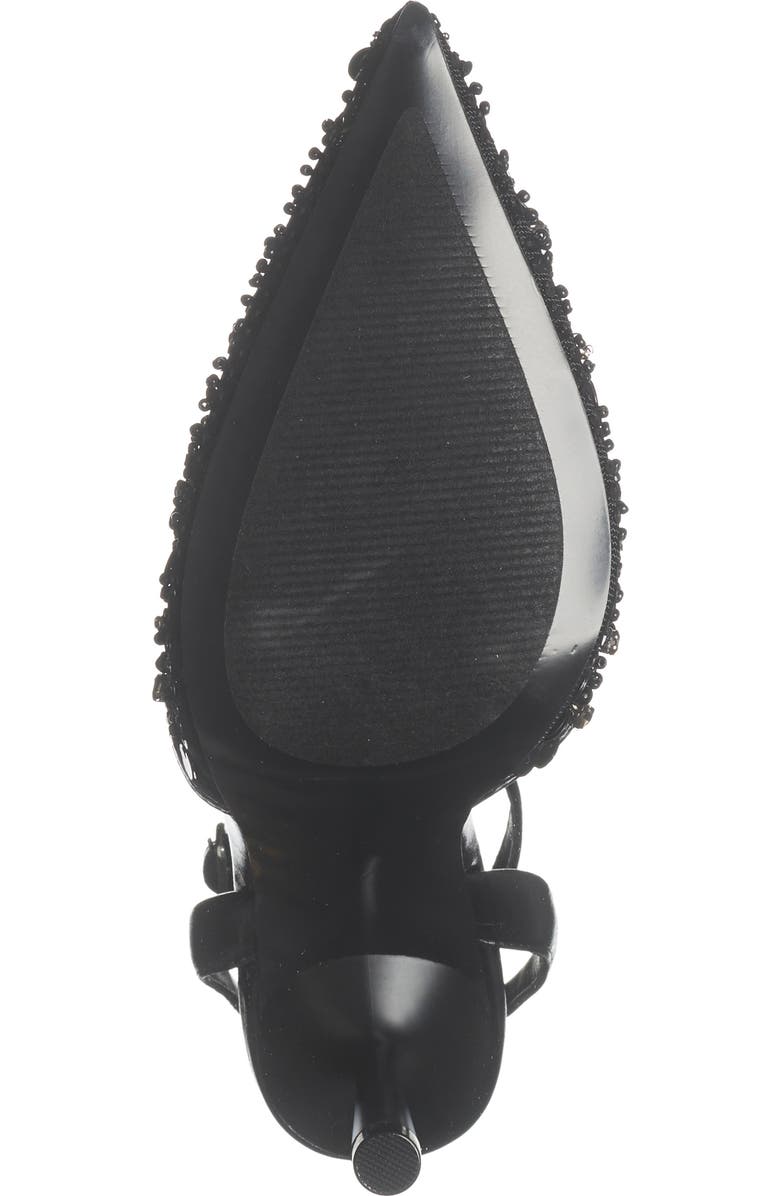 Steve Madden Sherrie Beaded Ankle Strap Pump, Alternate, color, Black