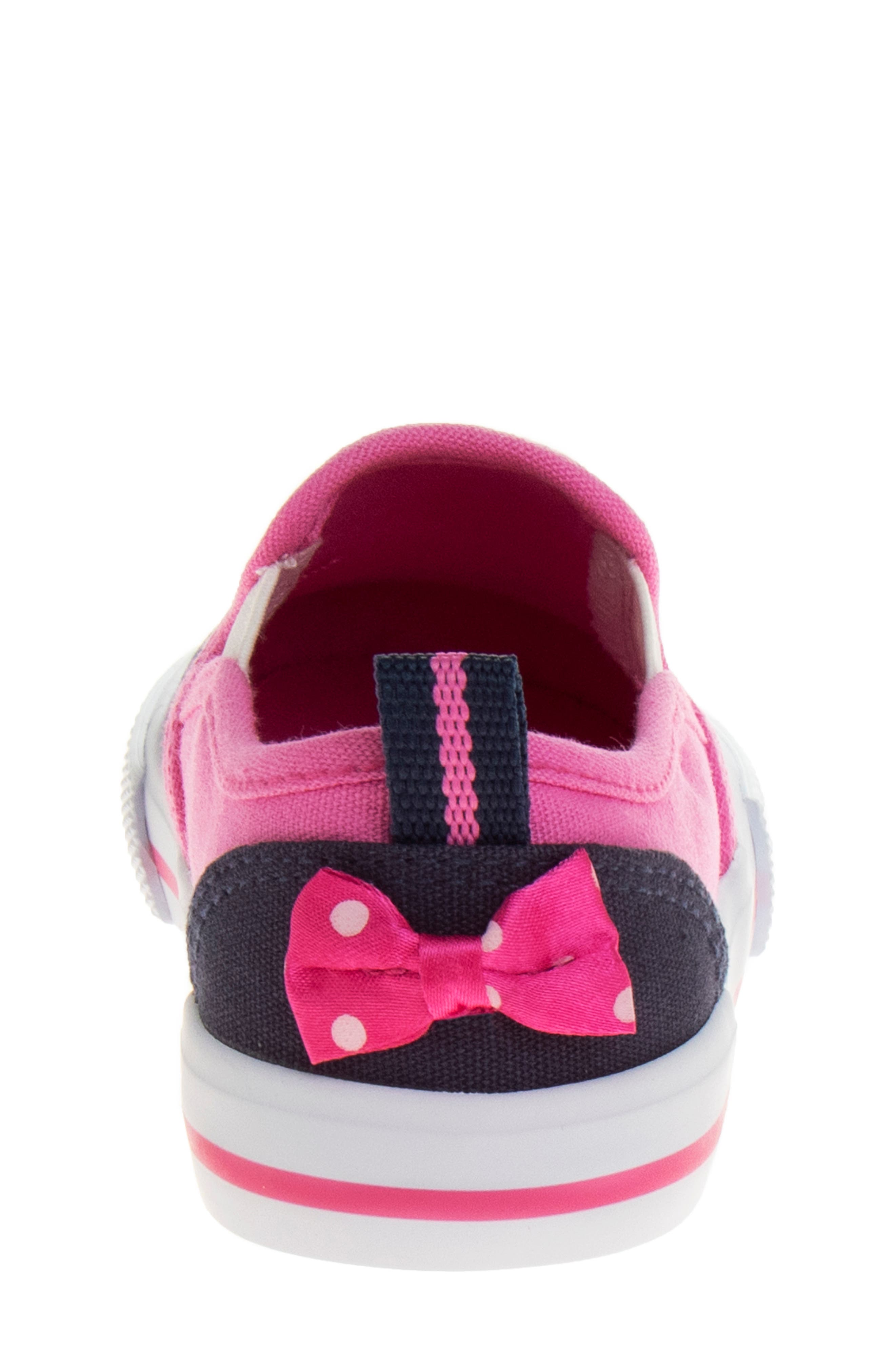 JOSMO x Disney<sup>®</sup> Kids' Minnie Mouse Slip-On Sneaker, Alternate, color, Navy/ Fuchsia