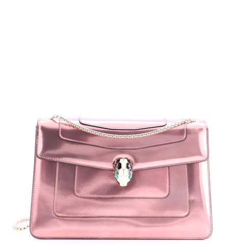 Serpenti Forever Shoulder Bag Metallic Leather Medium