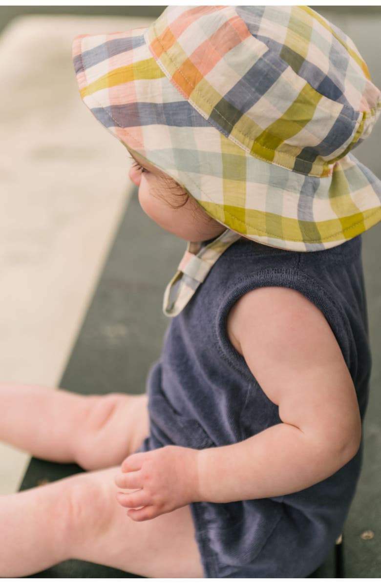 Pehr Checkmate Bucket Hat, Alternate, color, Picnic