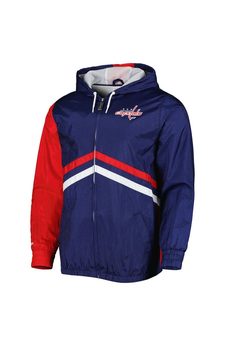 Mitchell & Ness Men's Mitchell & Ness Navy Washington Capitals Undeniable Full-Zip Windbreaker, Alternate, color,