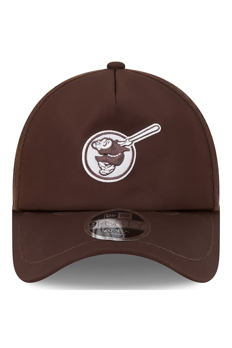 Men's New Era Brown San Diego Padres 2026 Batting Practice Alternate Apex 9FORTY Adjustable Hat, Alternate, color, Brown