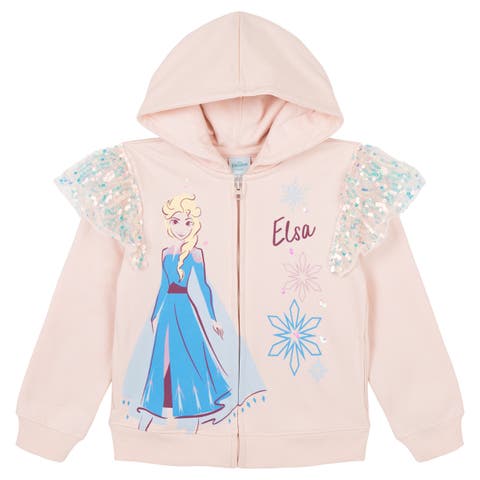 Frozen Queen Elsa Zip-Up Hooded Sweatshirt (Toddler, Little Kid & Big Kid)