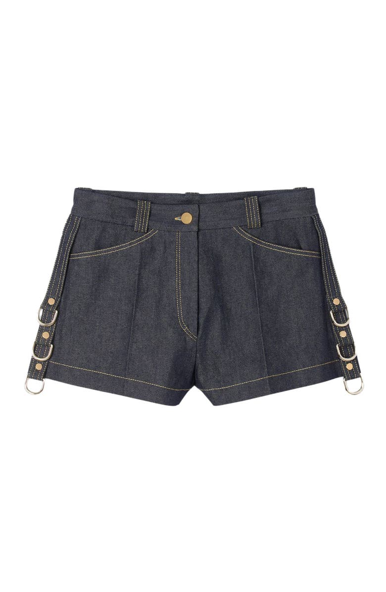 SANDRO Denim belt loop shorts, Alternate, color, Deep Blue