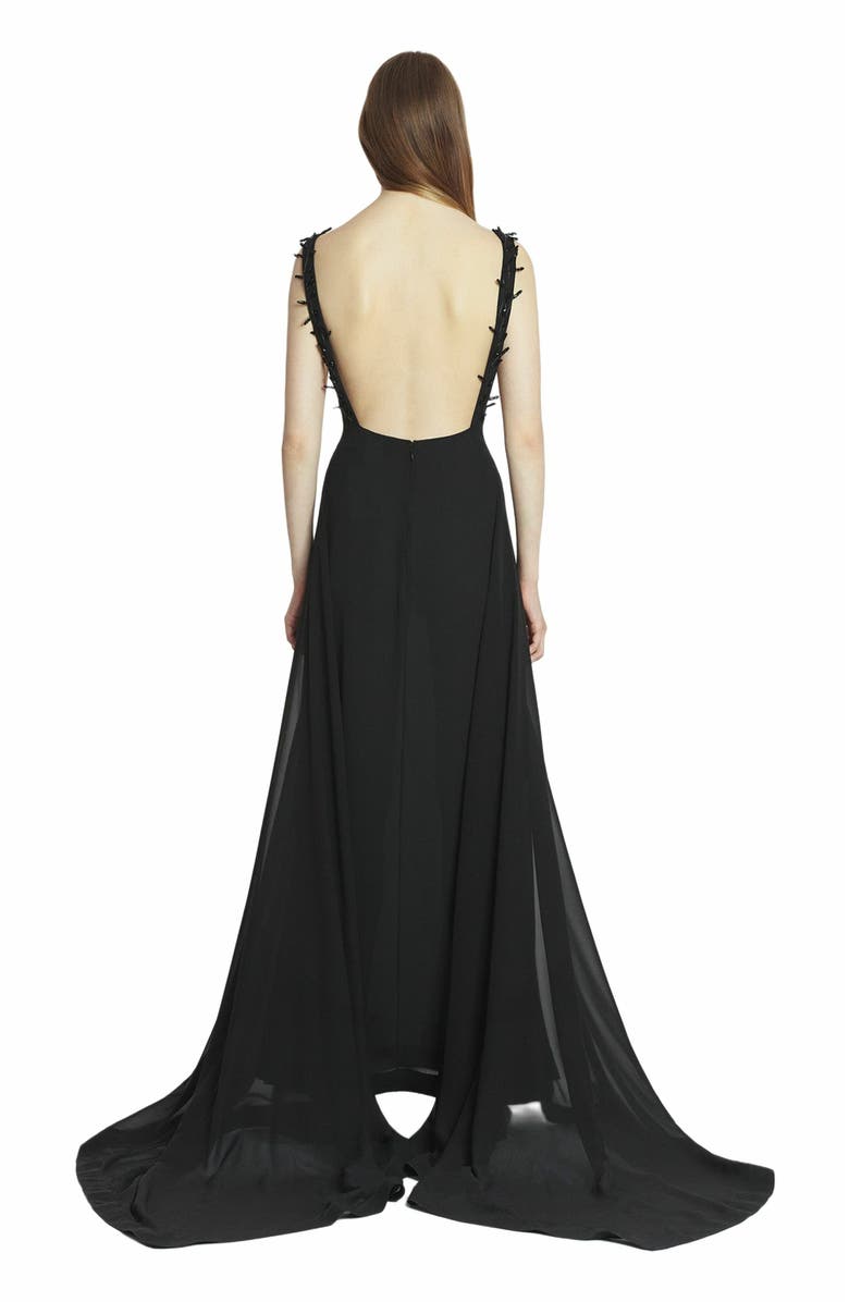 Lanvin Adagia Dress, Alternate, color, Black