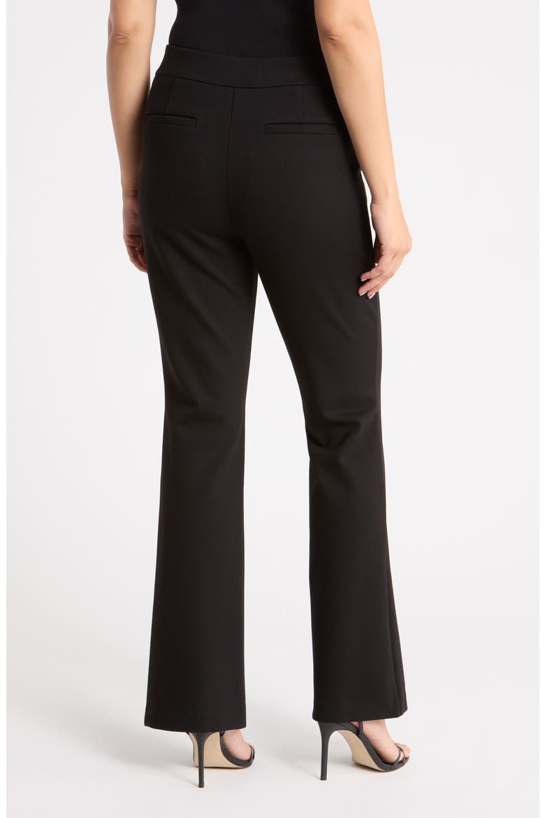 Belted Bootcut Pants, Alternate, color, BLACK
