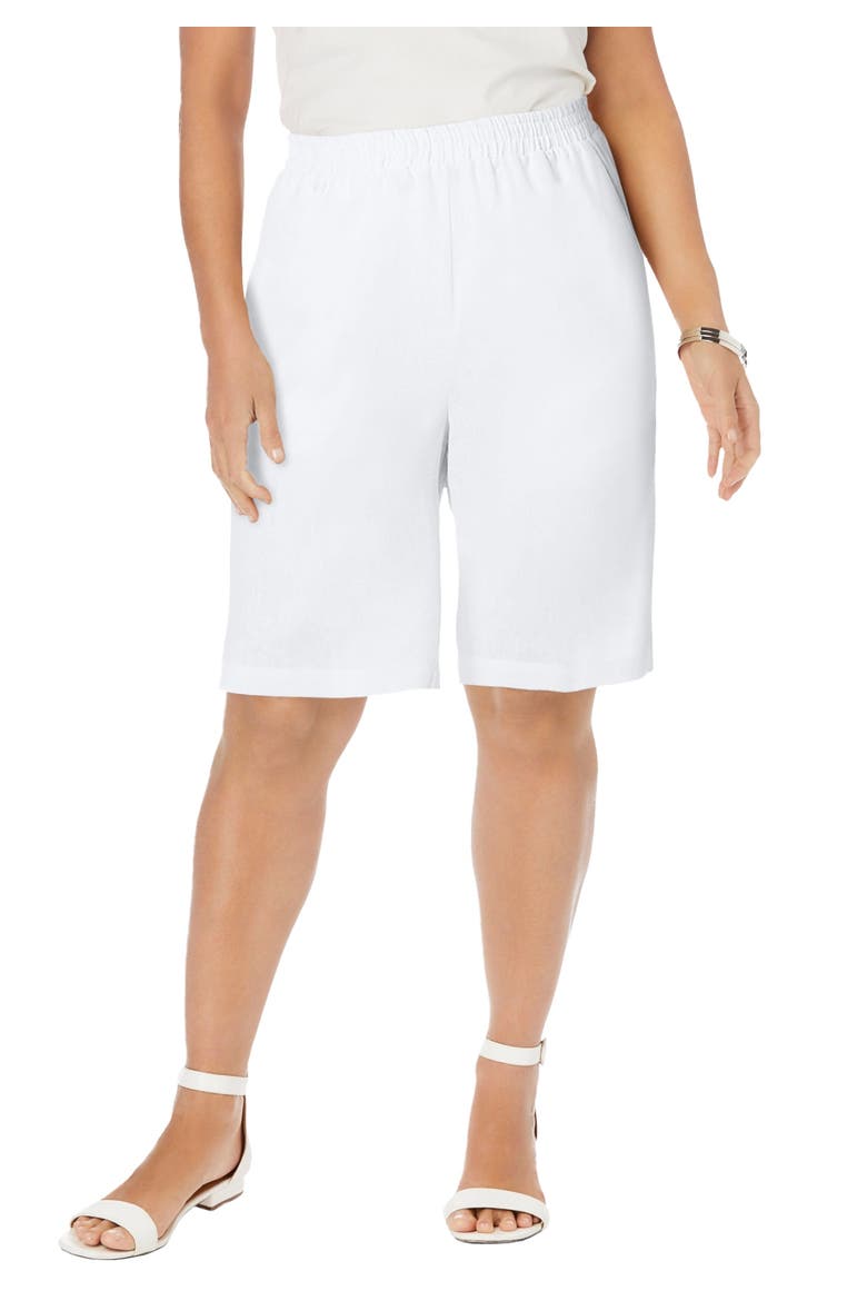 Linen Short, Main, color, WHITE