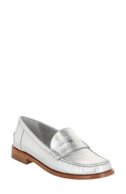 Logo Debossed Loafer (Women)