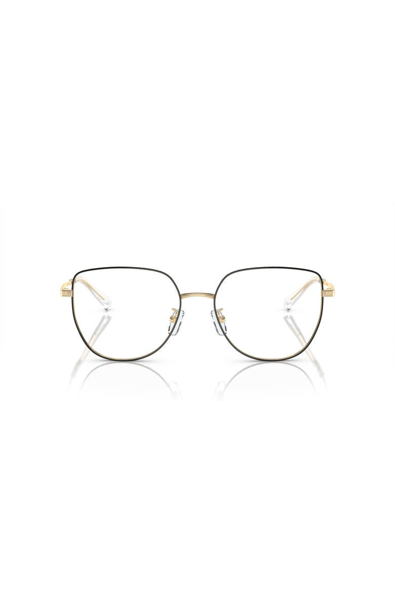 Michael Kors 55mm Round optical glasses, Alternate, color, Gold
