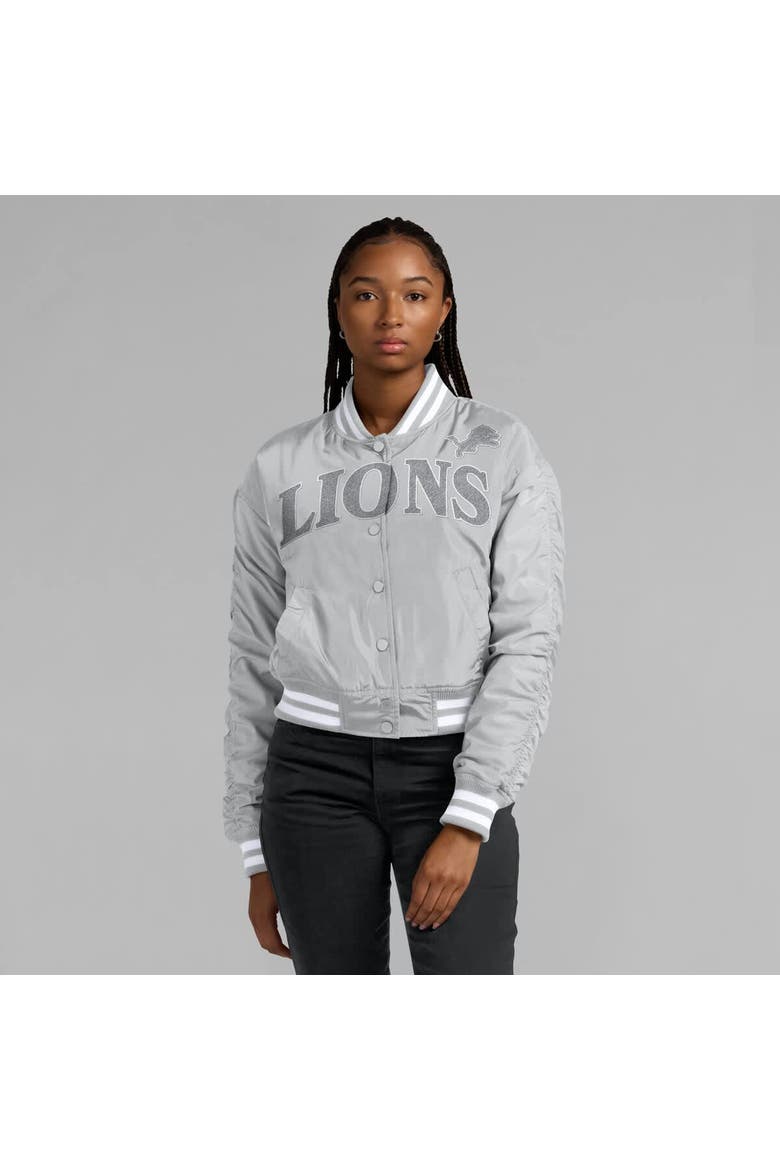 Women's Fanatics  Gray Detroit Lions Elements Wave Full-Snap Jacket, Alternate, color, Gray