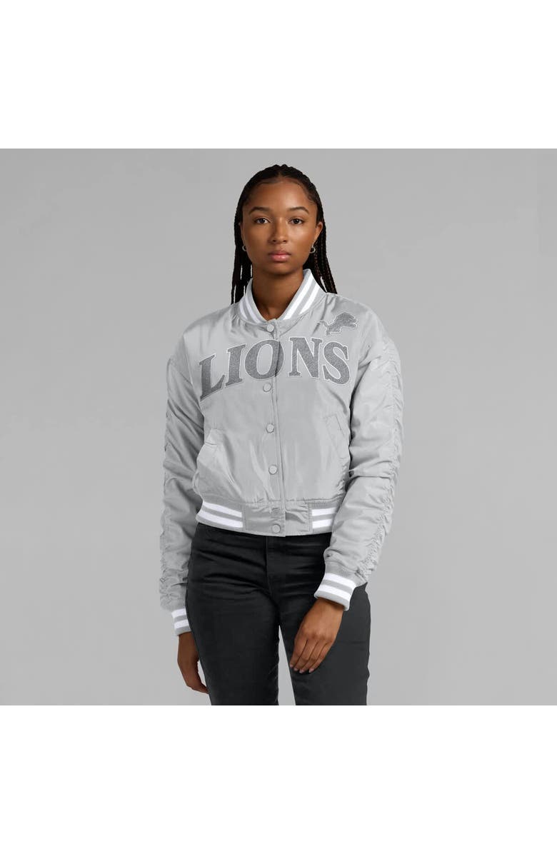 FANATICS Women's Fanatics  Gray Detroit Lions Elements Wave Full-Snap Jacket, Alternate, color, Gray