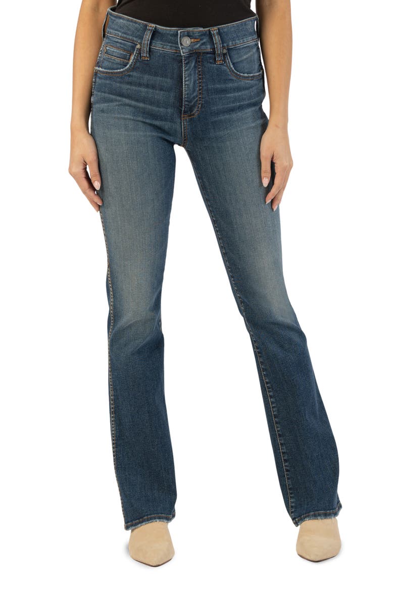 Natalie Fab Ab High Waist Bootcut Jeans, Main, color, ALLIED W/DK STO