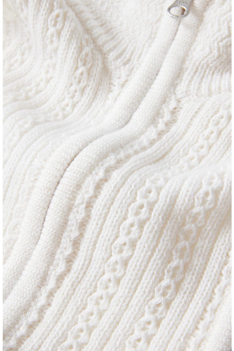 Coupe Pointelle Knit Wool Blend Dickey, Alternate, color, DOVE