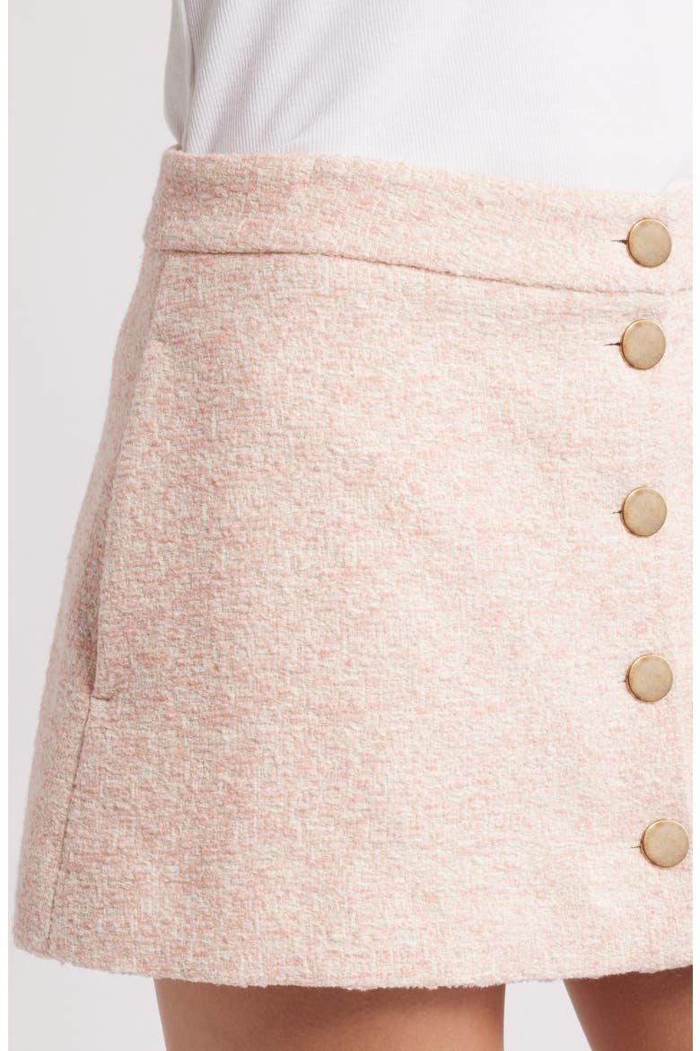 The Tweed Miniskirt, Alternate, color, AZALEA MULTI