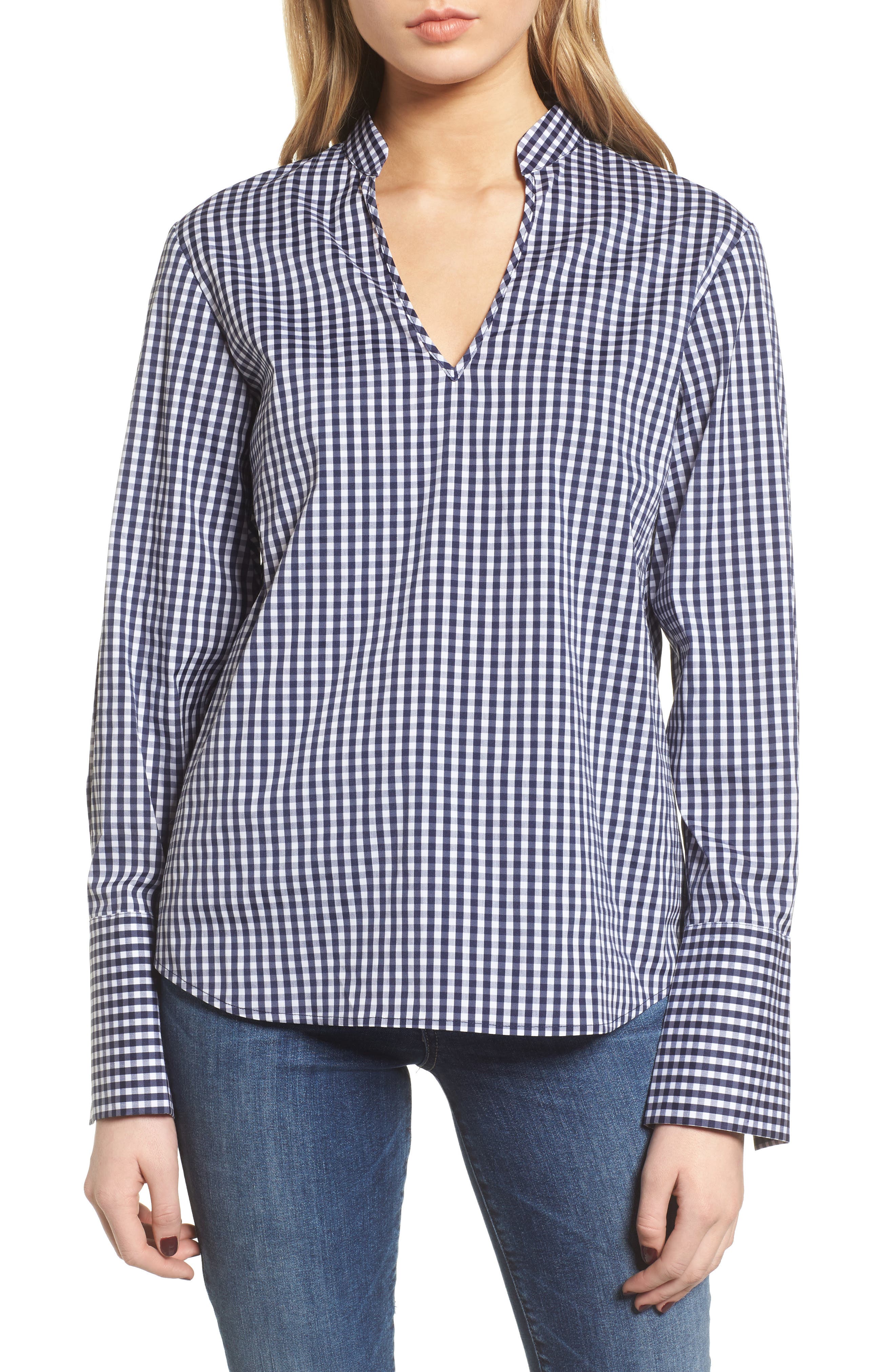 selected NAVY EVENING/ WHITE GINGHAM