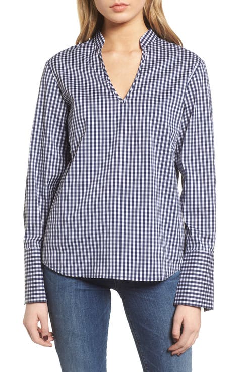 Gingham Open Back Top