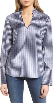 Trouvé Gingham Open Back Top