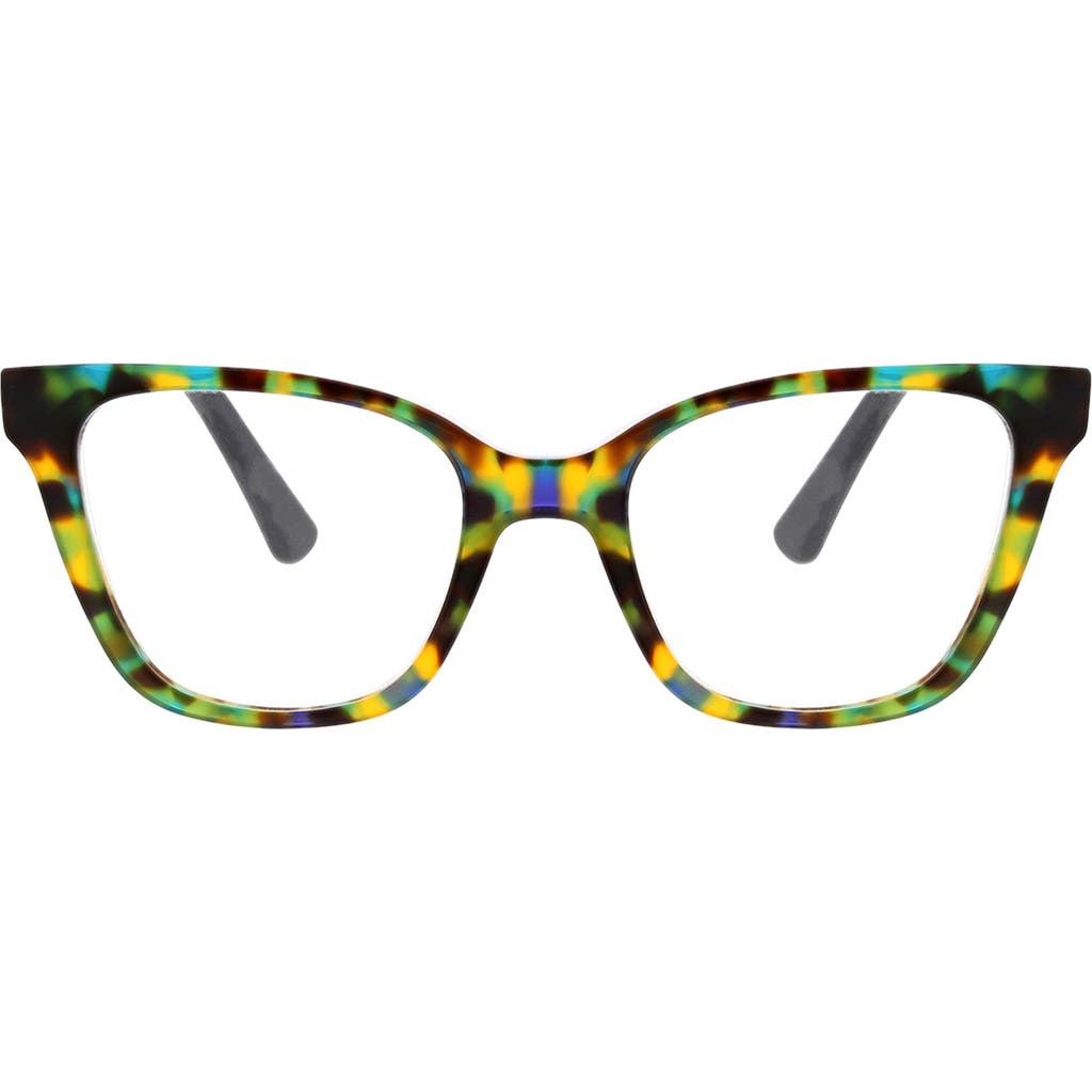 Oscar De La Renta 50mm Cat Eye Sunglasses In Green Demi