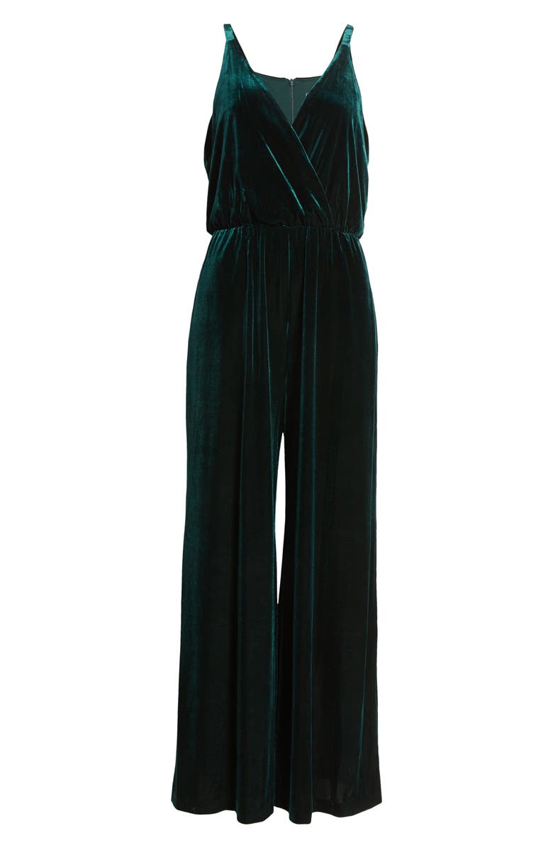 Vince Camuto Sleeveless Velvet Jumpsuit, Alternate, color, 