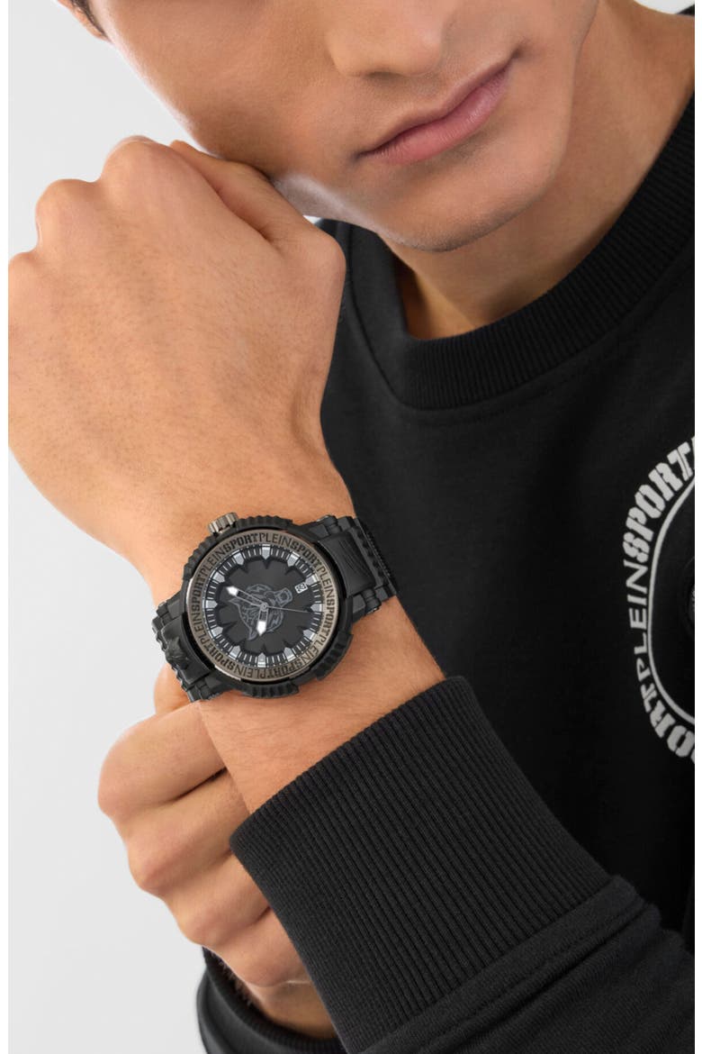 Tiger Power Watch, Alternate, color, BLACK/ GREY/ BLACK