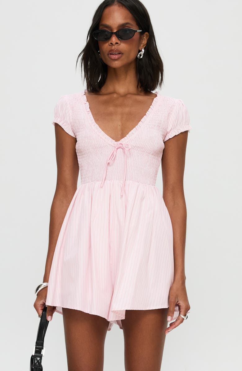 Princess Polly Wescott Stripe Romper, Alternate, color,