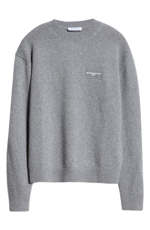 Couture Seam Wool & Cashmere Crewneck Sweater