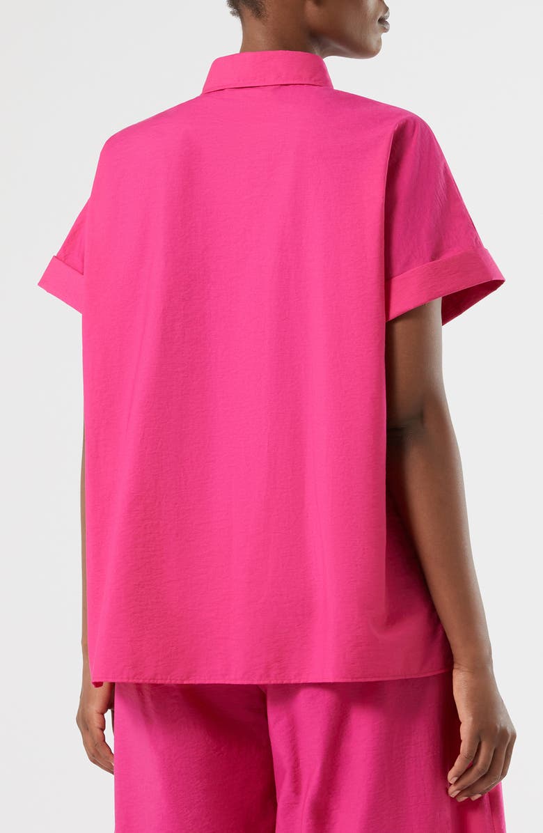 Marina Rinaldi Vetrino Tie Waist Shirt, Alternate, color, Fuchsia