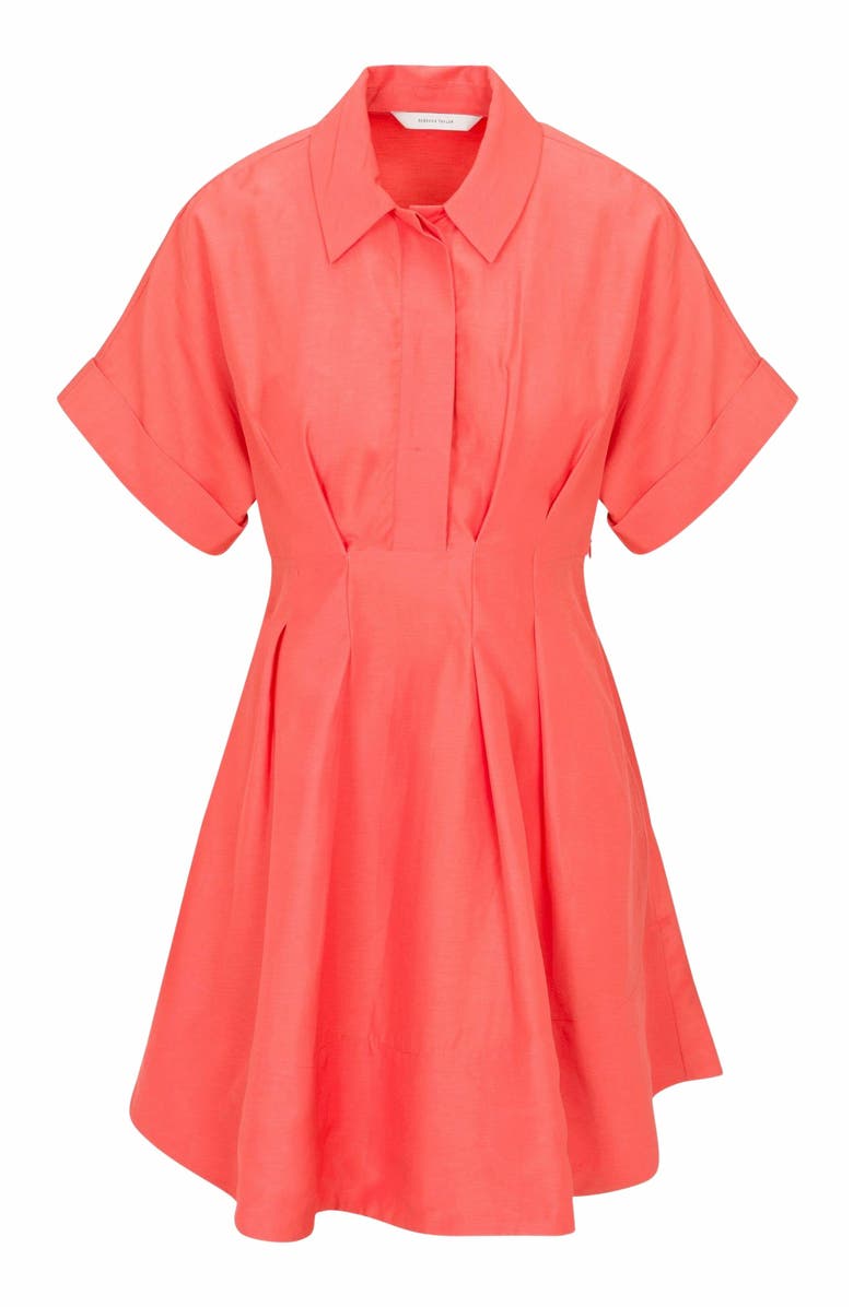 Rebecca Taylor Lena Shine Dress, Alternate, color, Coral