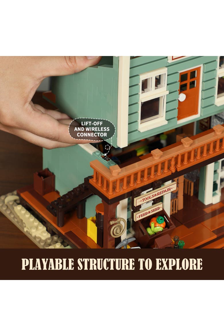 Vintage Wild West General Store Lighting Building Set Model OW1895G, Alternate, color, Multicolor