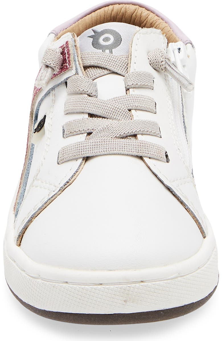 OLD SOLES Kids' Sash Runner Sneaker, Alternate, color, Snow / Lilium / Glam Pink