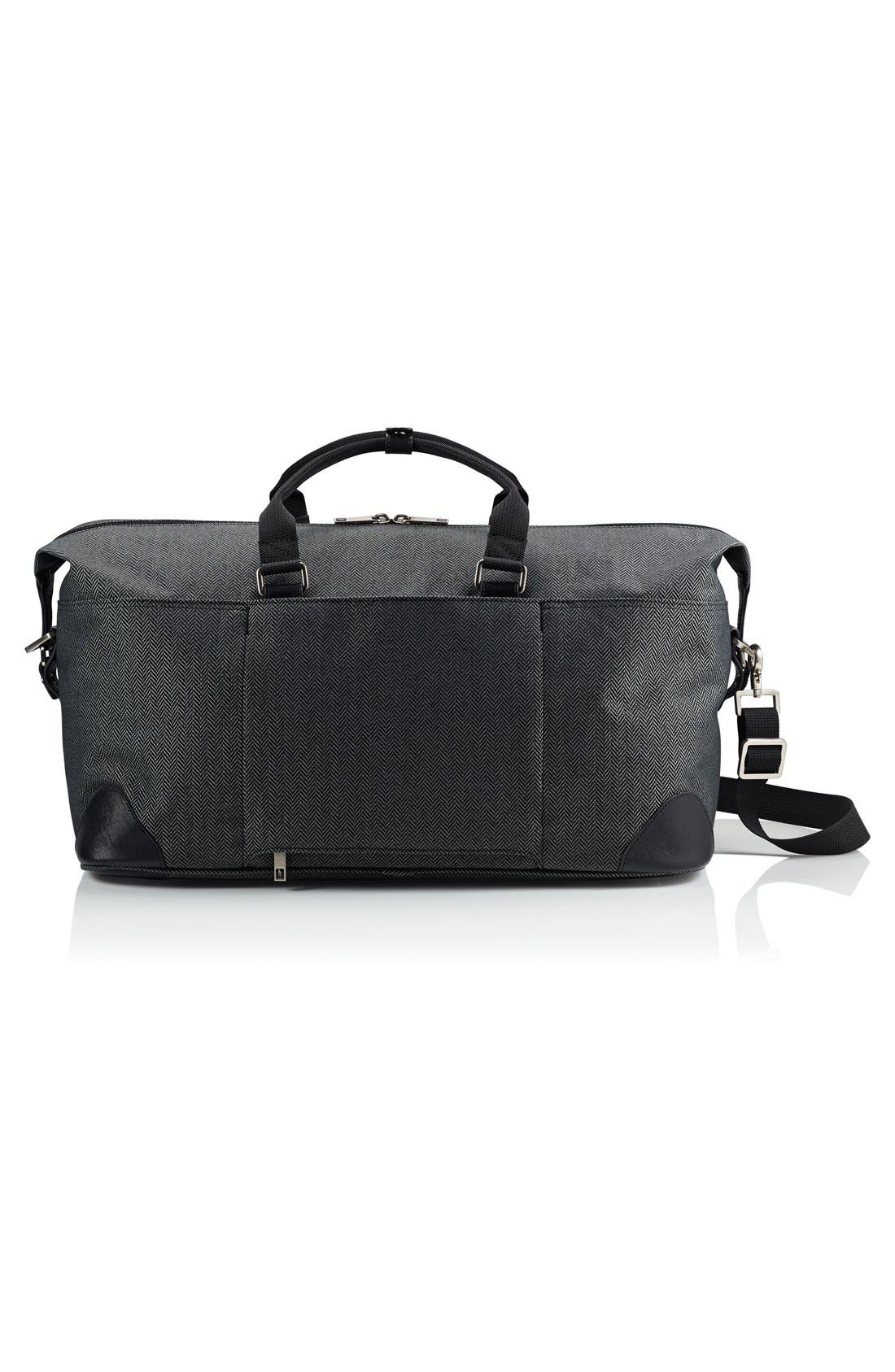 Hartmann 'Luxe' Herringbone Weekend Duffel, Alternate, color, 