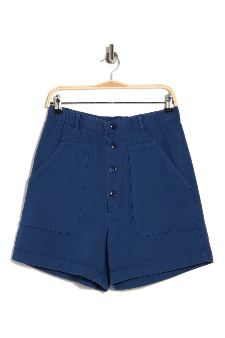 Ambrose Cotton Fleece Shorts, Alternate, color, FRENCH NAVY