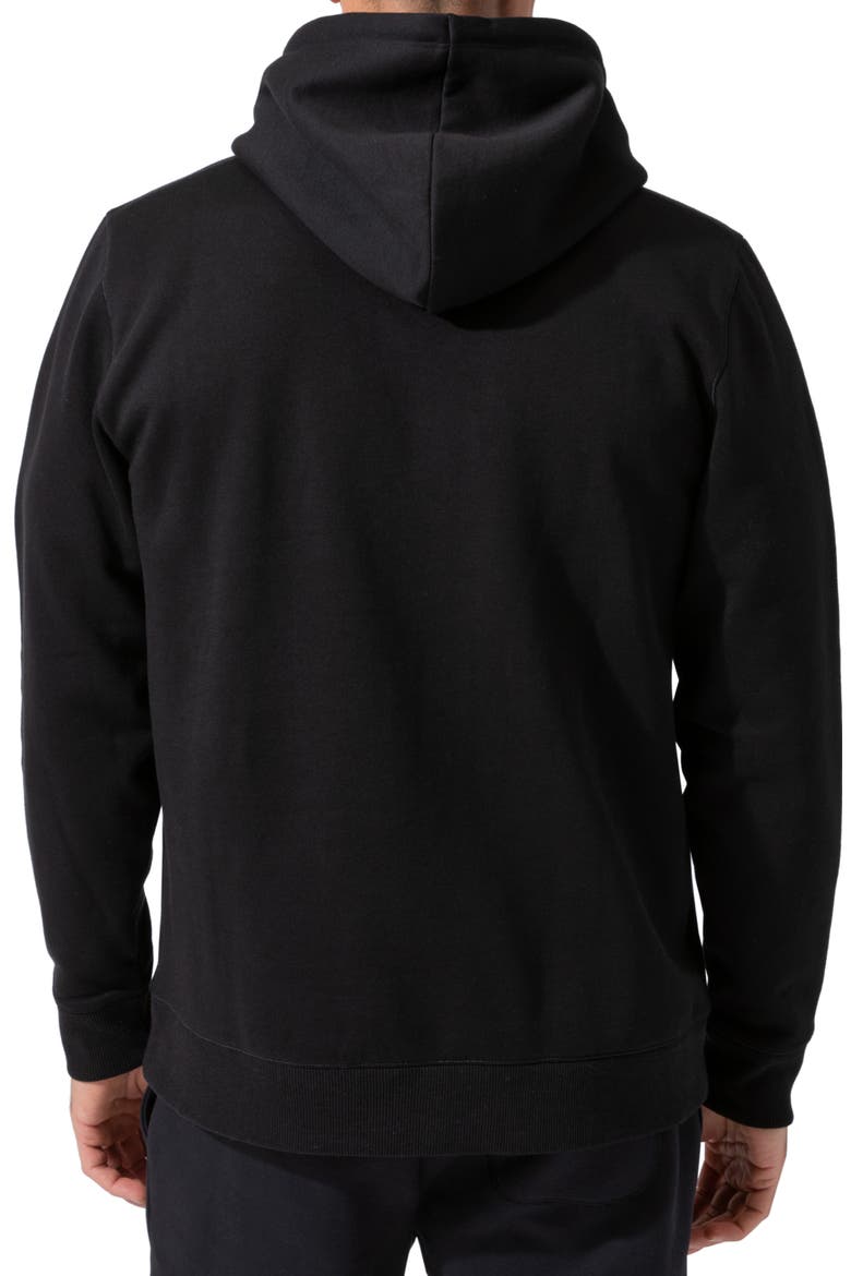 Invincible Fleece Hoodie, Alternate, color, BLACK
