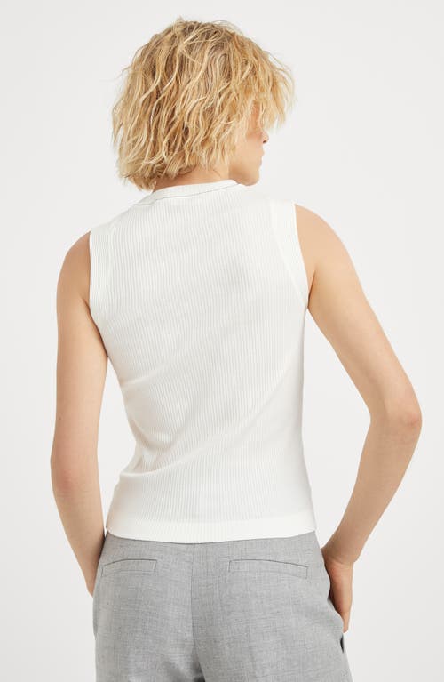 BRUNELLO CUCINELLI BRUNELLO CUCINELLI RIBBED JERSEY TOP