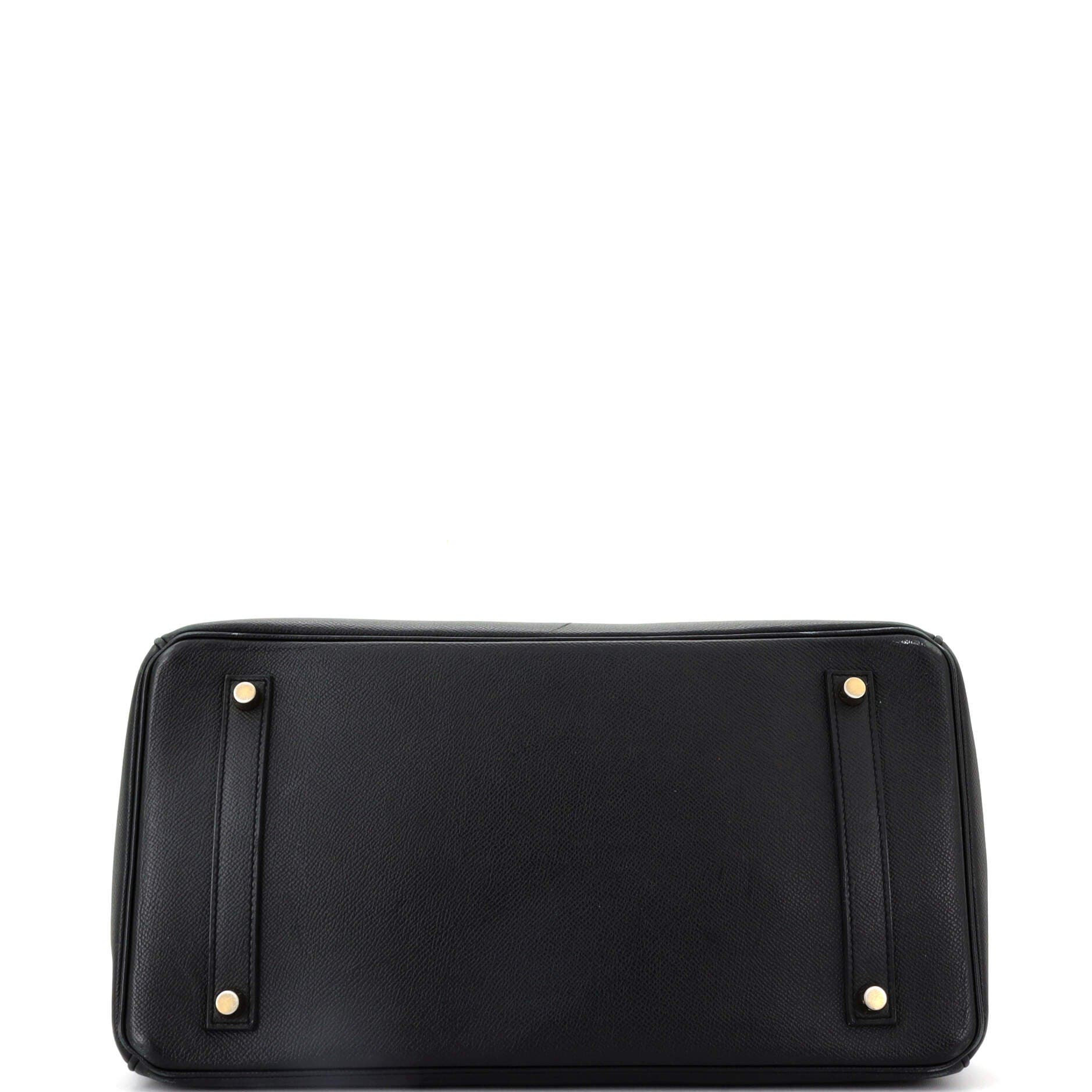 Pre-Owned Hermes Birkin Handbag Black Epsom with Gold Hardware 35, Alternate, color, 