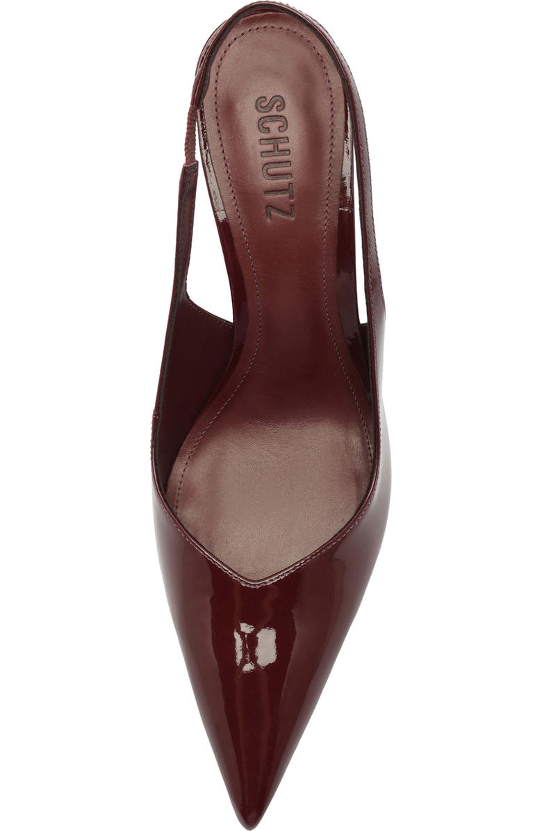 Schutz Lexi Slingback Pointed Toe Pump, Alternate, color, Vino