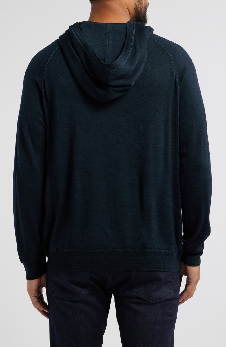 Robert Barakett Newbury Merino Wool Hoodie, Alternate, color, Navy