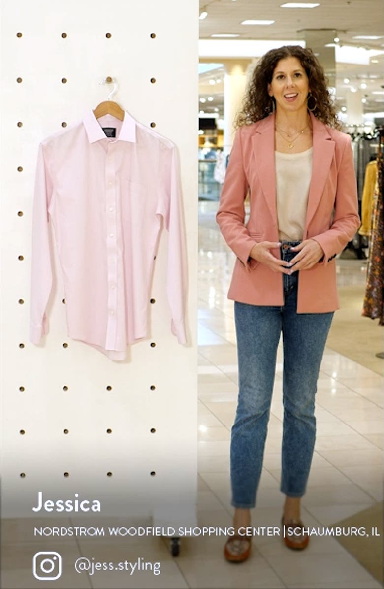 Smartcare<sup>™</sup> Trim Fit Solid Dress Shirt, sales video thumbnail