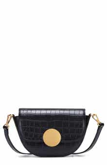 Lottie Croc Embossed Crossbody Bag
