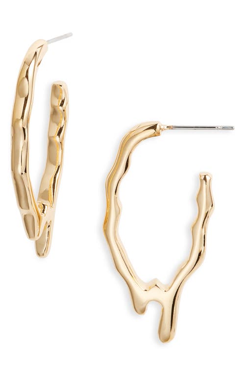 Soko Tiriko Midi Drip Hoop Earrings In Gold