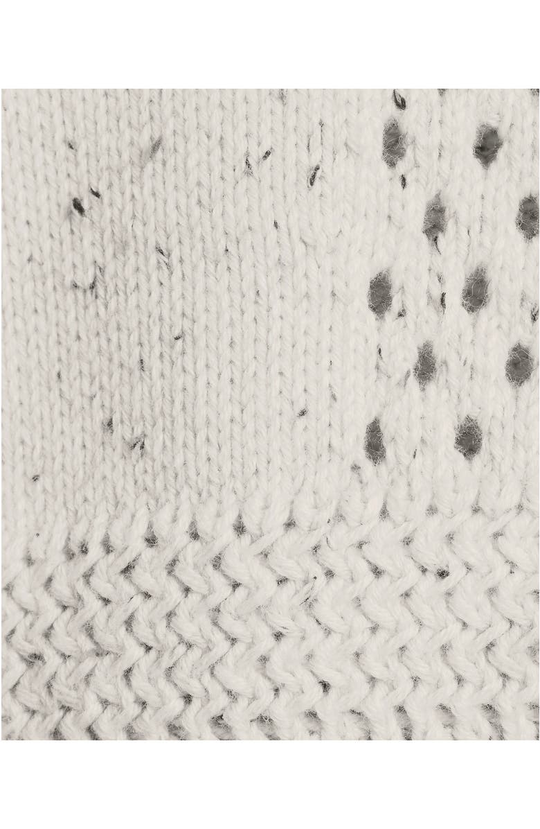 Lands' End Drifter Large Collar Zip Front Cardigan Sweater, Alternate, color, Pale Gray Heather Donegal