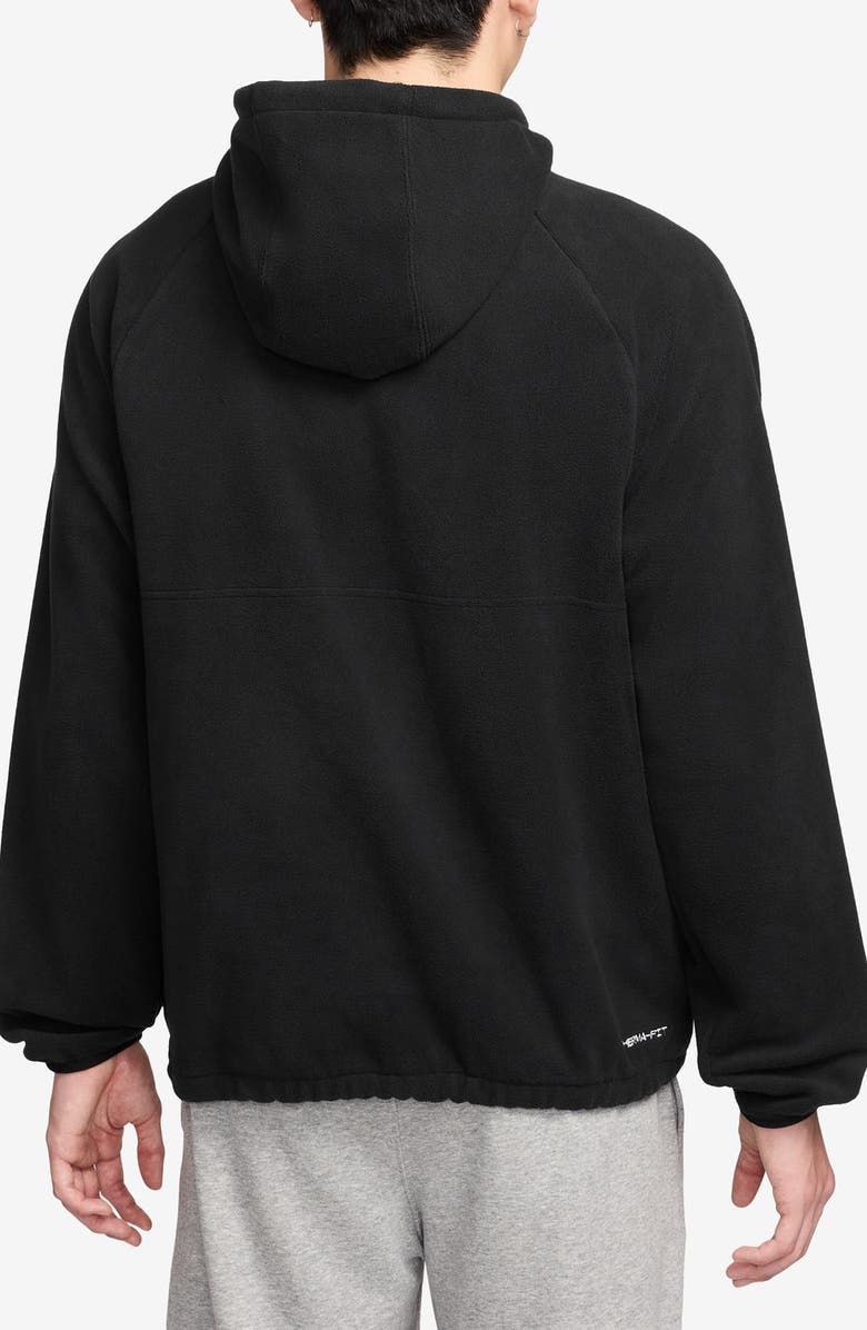 Nike Club Fleece Hoodie Sweatshirt, Alternate, color, Black/ White