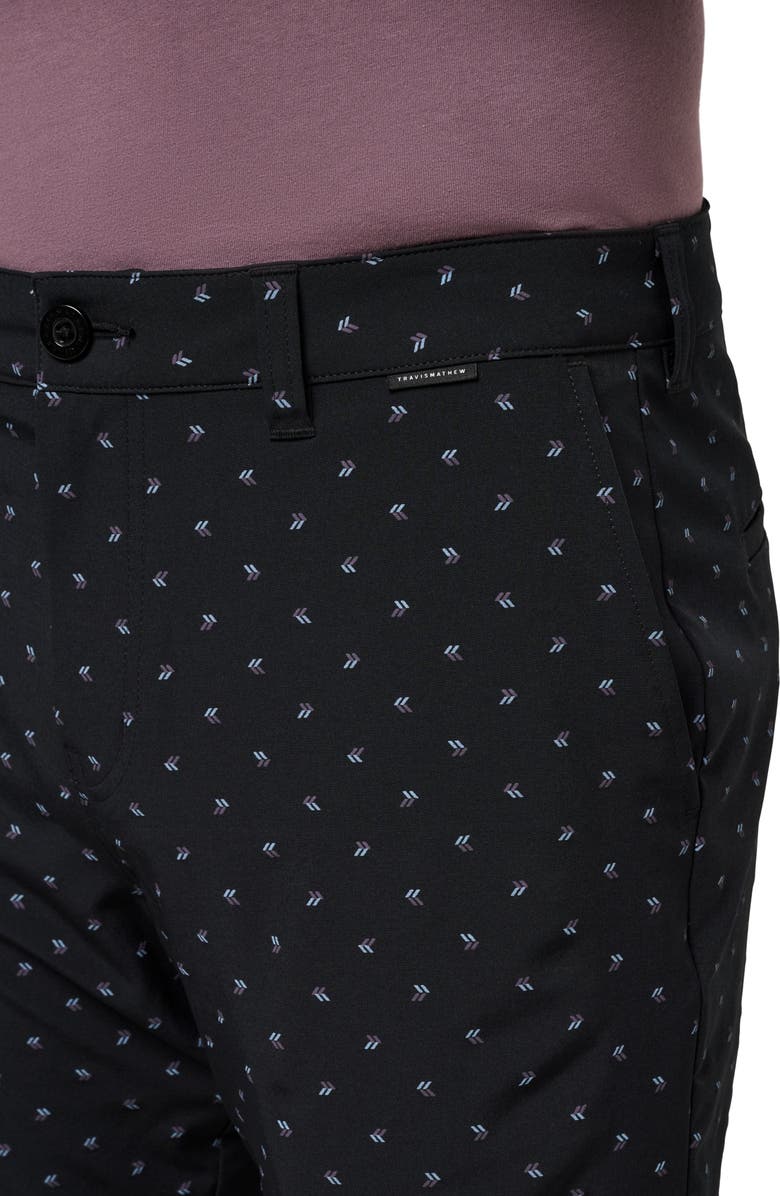 TravisMathew Beck Shorts, Alternate, color, Black Geo